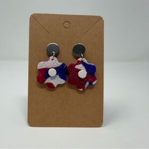 Colorful Flower Abstract Daisy Earrings